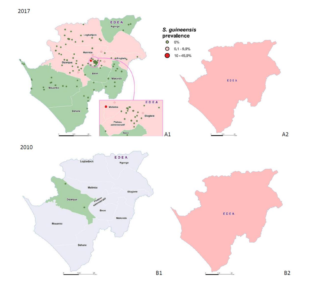 GIS mapping of schistosomiasis transmission risk